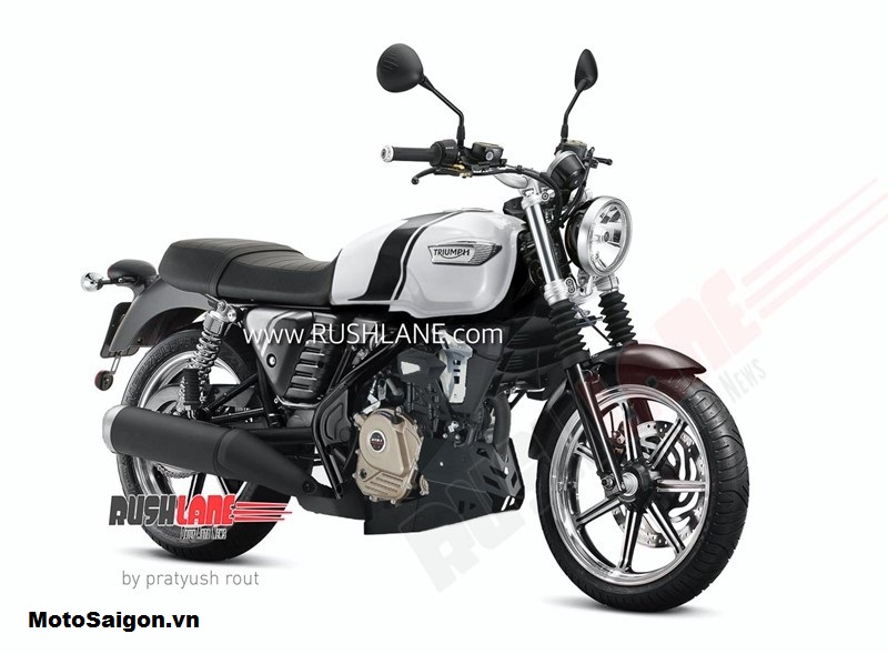 Lộ hình ảnh Triumph 200 được cho là đàn em của BonNeville T120   